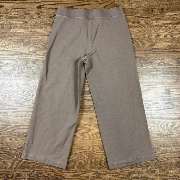 Pure Jill Pants Womens Small Taupe Brown Pull On Crop Patch Pocket Knit Lounge - Picture 10 of 10